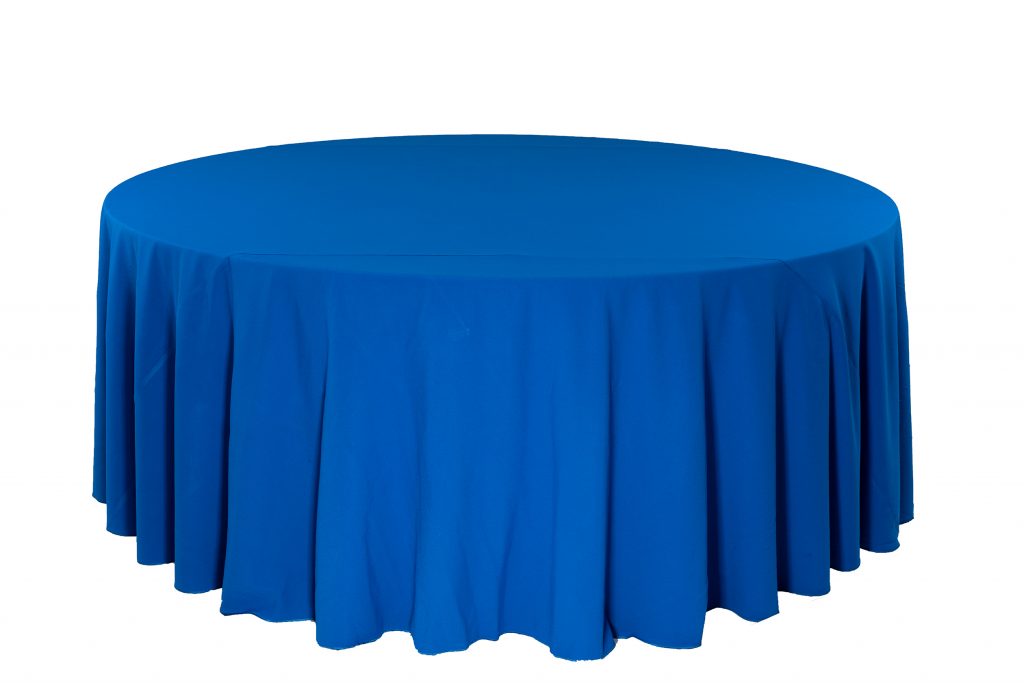 Polyester Tablecloth Round – Royal Blue – Chaircovers Over all