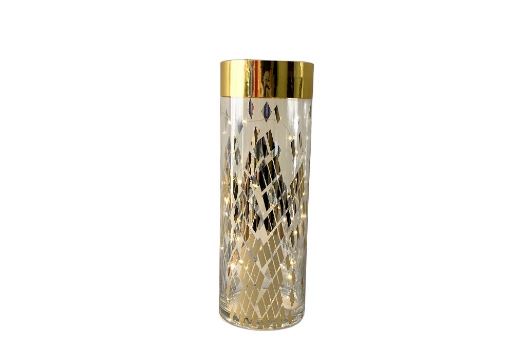 Gold Mosaic Vase 42cmH – Chaircovers Over all